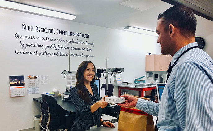 crime lab interior