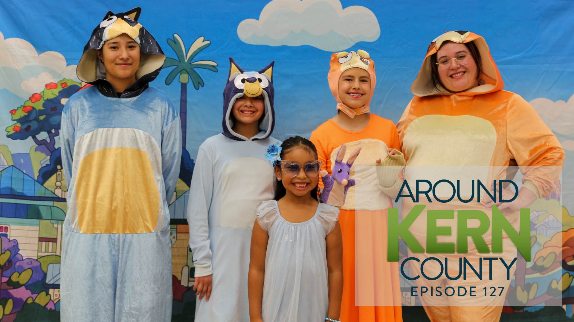 Around Kern County episode 127. Photo of kids dressed up during a Books in Motion performance