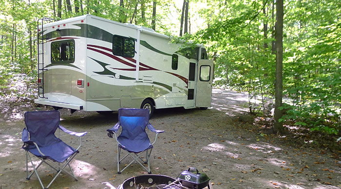A RV campsite.
